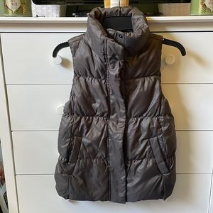 🍂 GAP WOMENS XS BROWN PUFFER VEST